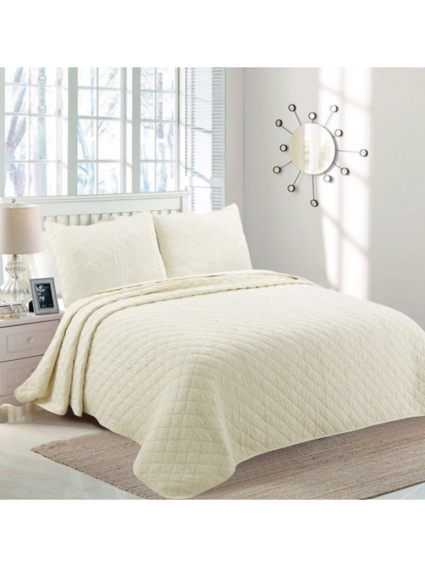 ПокрывалоTekstilno хлопок  240x260 кремовое