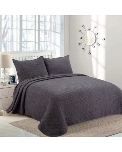 Покрывало Tekstilno хлопок 240x260 серое