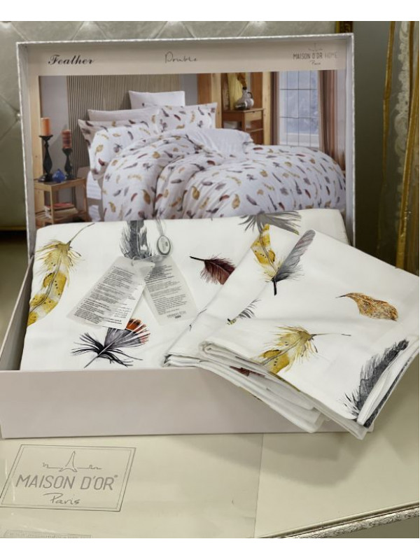Постельное белье Maison D'or Feather сатин евро