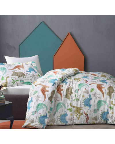 Подростковое постельное белье Tivolyo Home Dino делюкс сатин полуторное