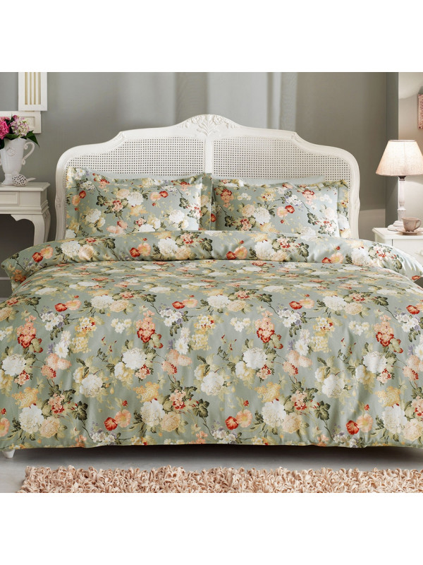 Постельное белье Tivolyo Home Angelica делюкс сатин семейное