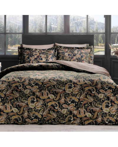 Постельное белье Tivolyo Home делюкс сатин жатый шёлк евро Versalite Цвет - разноцветный