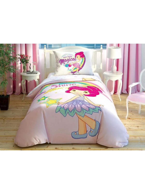 Подростковое постельное белье Tac Disney Strawberry shortcake shine ранфорс полуторное