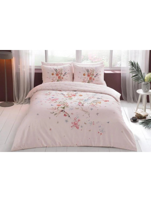 Постельное белье Tac сатин  (100%хлопок) Martha pembe  Цвета: розовый