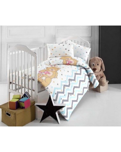 Постельное белье Аltinbasak ранфорс детское , Star bear  Цвета: разноцветный