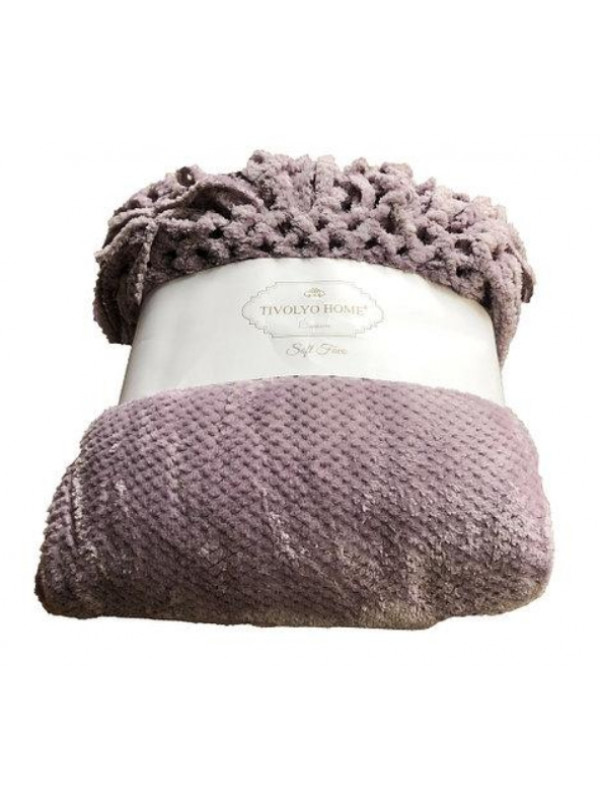 Плед Tivolyo Home Nappa Favo soft murdum флис 200x220