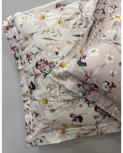 Постельное белье Tivolyo Home Daisy bej делюкс сатин евро