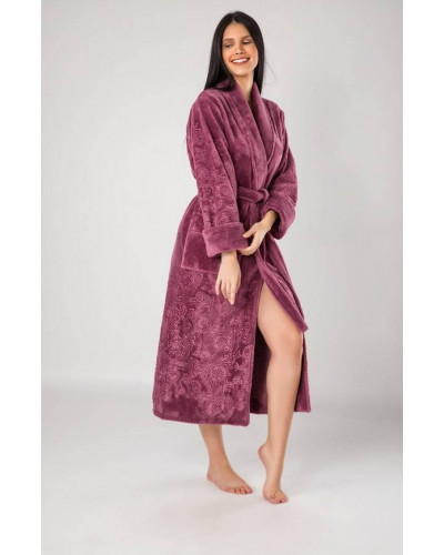 Халат женский nusa хлопок/бамбук модель 8650 без капюшона murdum, m