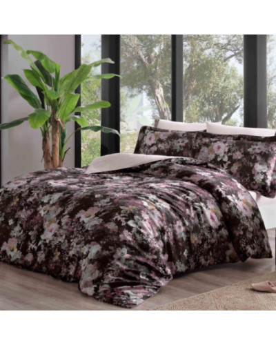 Постельное белье Tivolyo Home Garden Rose делюкс сатин жатый шёлк семейное