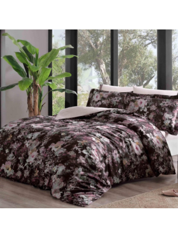 Постельное белье Tivolyo Home Garden Rose делюкс сатин жатый шёлк семейное