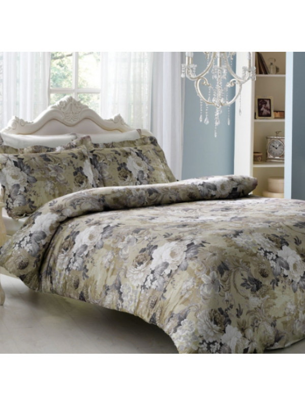 Постельное белье Tivolyo Home Queen делюкс сатин жатый шёлк семейное