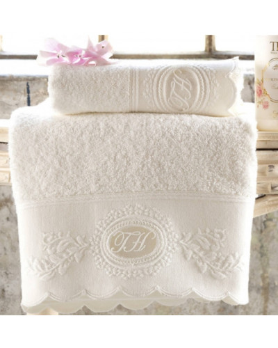 Набор полотенец Tivolyo Home Antoinette krem 50x100; 75x150