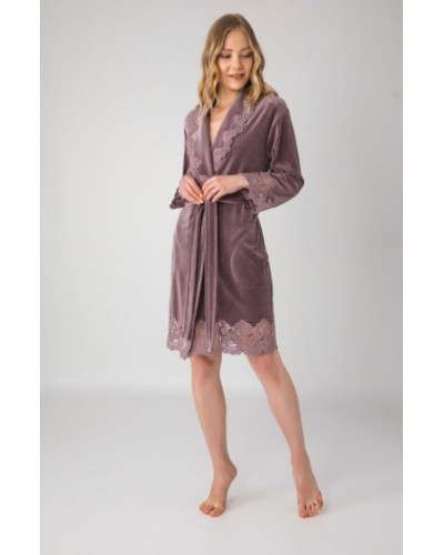 Халат женский nusa хлопок/бамбук модель 0431 gulkurusu, xxxl