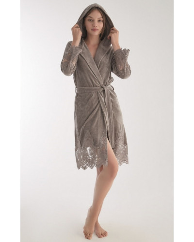 Халат женский nusa хлопок/бамбук модель 0465 bej, s