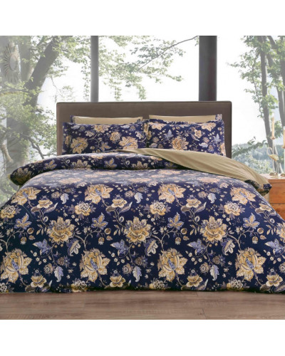 Постільна білизна Tivolyo Home Kimono делюкс сатин жатий шовк євро