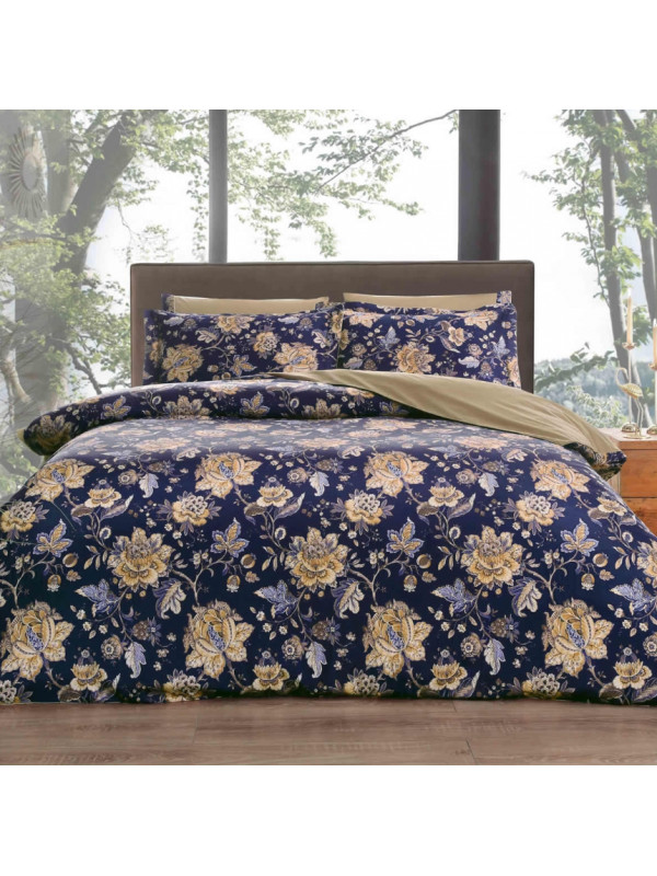 Постельное белье Tivolyo Home Kimono делюкс сатин жатый шёлк евро