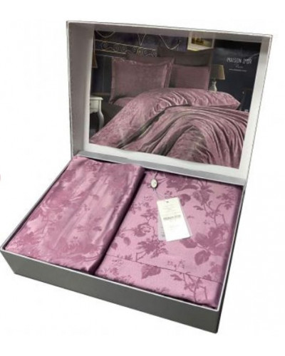 Постельное белье Maison D'or Ruby lilac жаккард бамбук евро