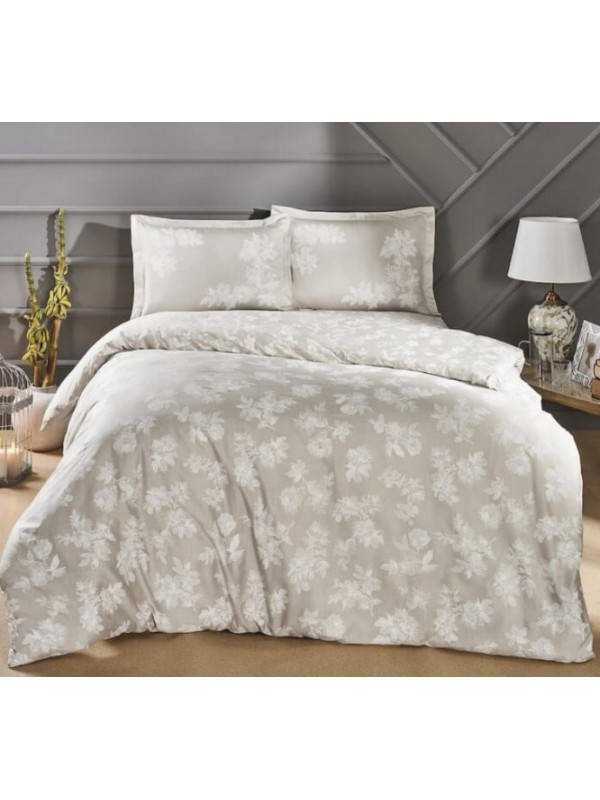 Постельное белье Tac  сатин(100%хлопок) Peggy Tas  Цвета: серый