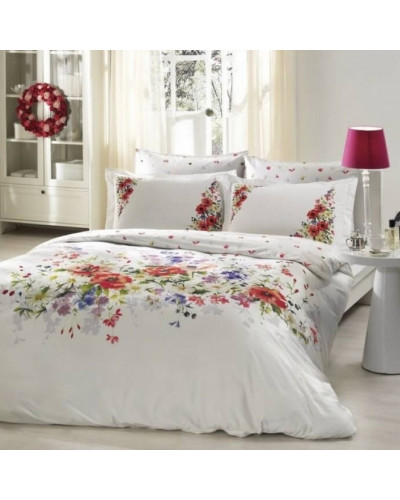 Постільна білизна Tac сатин Deluxe Camila Kirmizi євро