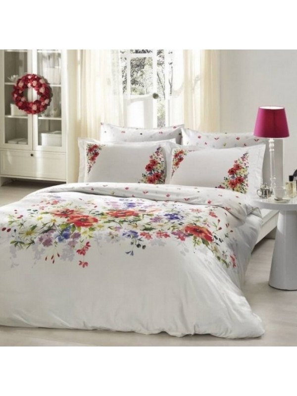 Постільна білизна Tac сатин Deluxe Camila Kirmizi євро