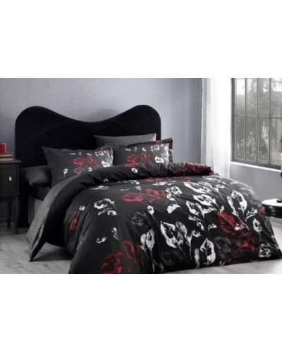 Постельное белье Tac Tallin siyah сатин Deluxe евро