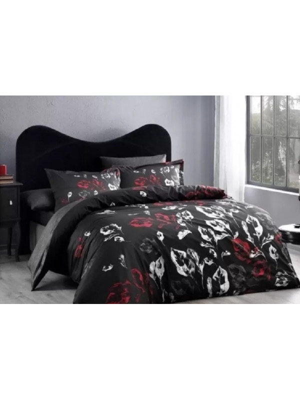 Постельное белье Tac Tallin siyah сатин Deluxe евро