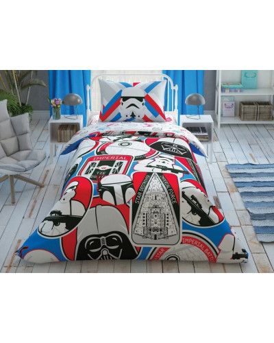 Подростковое постельное белье Tac Disney Star Wars Galactic Mission ранфорс полуторное