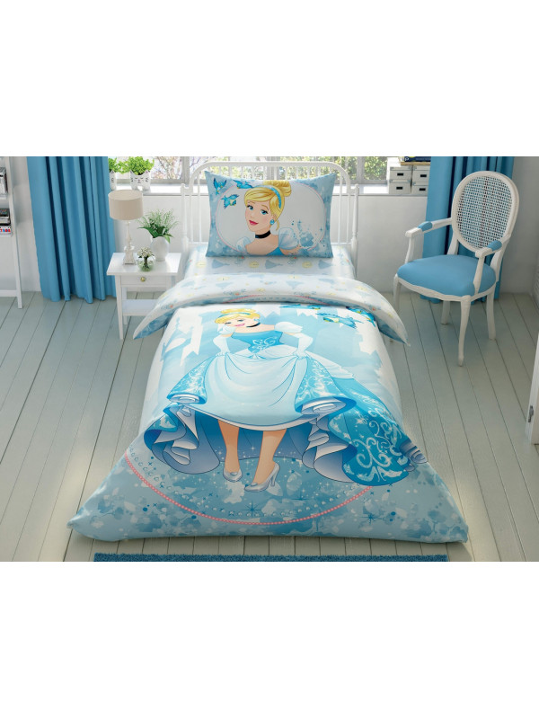 Подростковое постельное белье Tac Disney Cinderella Forever ранфорс полуторное