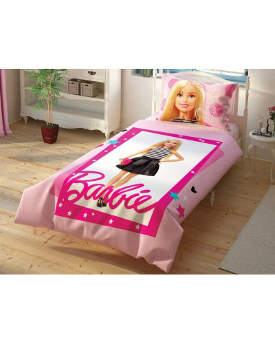 Подростковое постельное белье Tac Disney Barbie Cek ранфорс полуторное