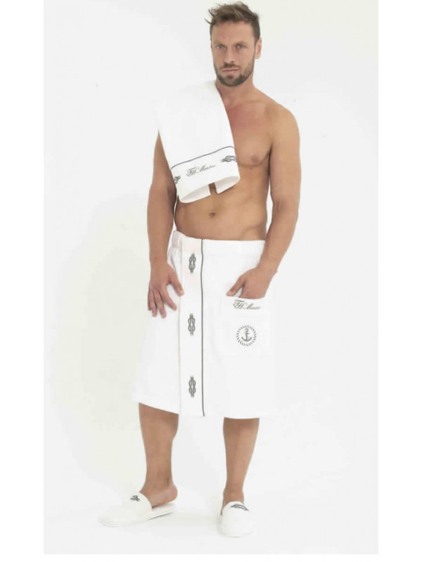 Мужской набор для сауны Tivolyo Home Marine k.beyaz