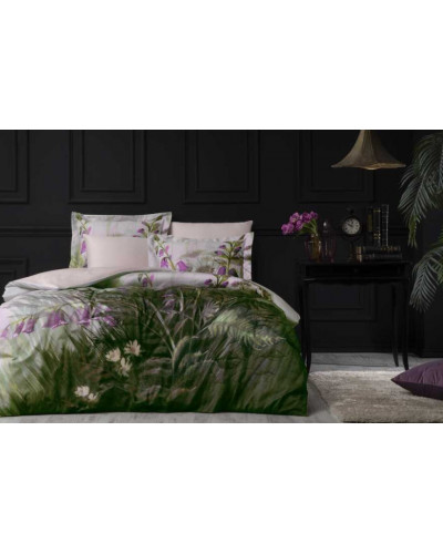 Постільна білизна Tivolyo Home Larissa делюкс сатин євро