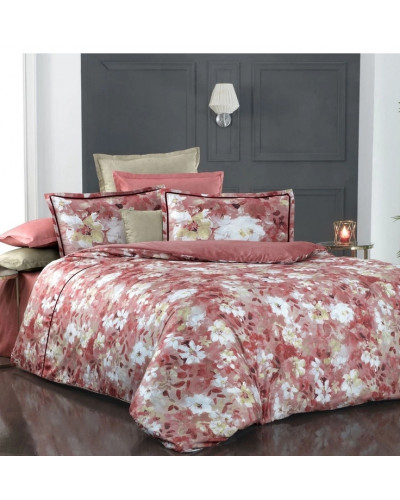 Постільна білизна Sarev Moreno kirmizi сатин делюкс 300ТС євро