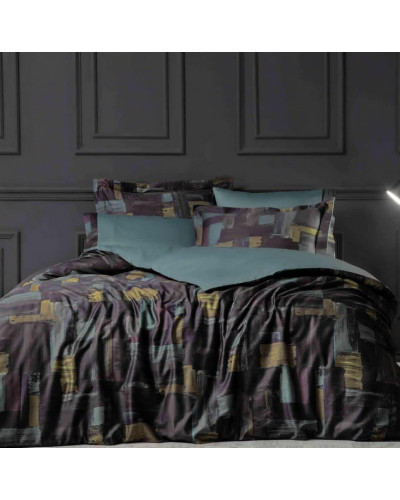 Постільна білизна Tivolyo Home Greeny делюкс сатин полуторна