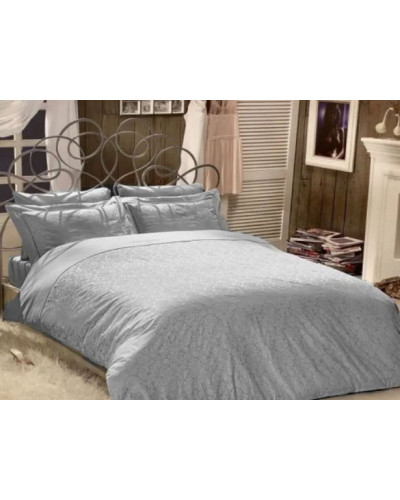 Постельное белье Maison D'or Rose Marine grey люкссатин со стразами евро