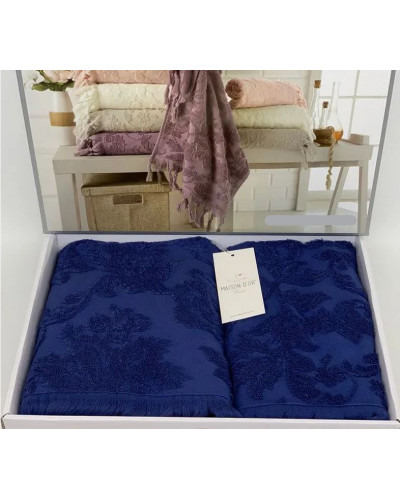 Набор полотенец Maison D'or Sanda navy 50x100; 85x150