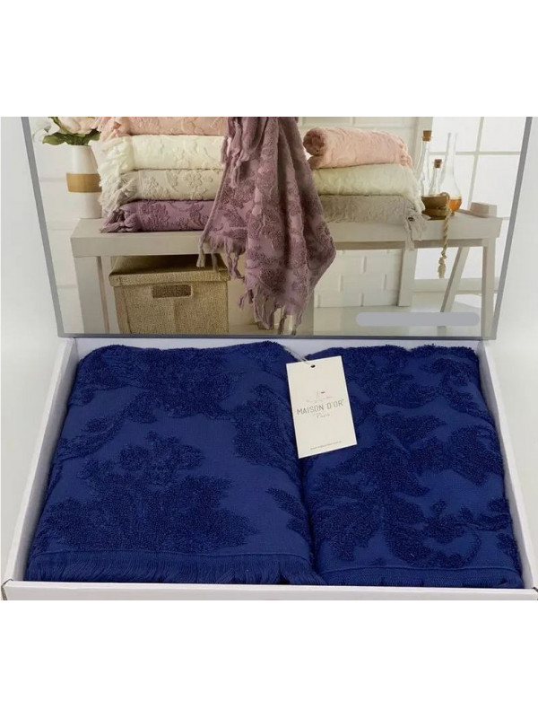 Набор полотенец Maison D'or Sanda navy 50x100; 85x150
