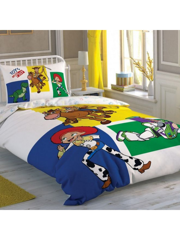 Подростковое постельное белье Tac Disney Toy Story 4 Adventure ранфорс полуторное