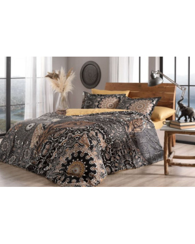 Постельное белье Tac сатин Nelle Coffee сатин digital евро