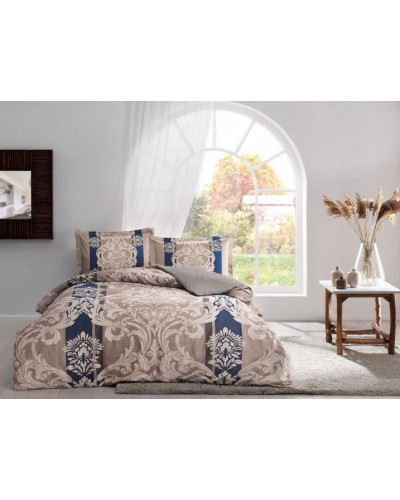 Постельное белье Tac Ethan kahve сатин евро