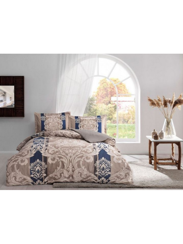 Постельное белье Tac Ethan kahve сатин евро