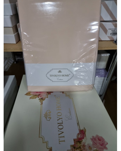 Простынь Tivolyo Home somon сатин 240x260 наволочки 2-50x70