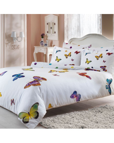 Постельное белье Tivolyo Home Butterfly делюкс сатин полуторное