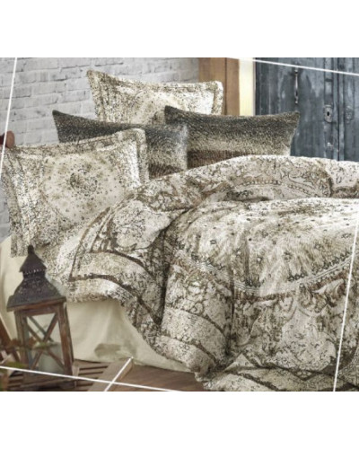 Постельное белье Dantela Lina yesil сатин digital евро