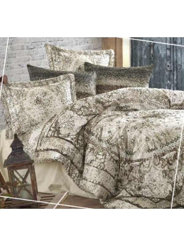 Постельное белье Dantela Lina yesil сатин digital евро