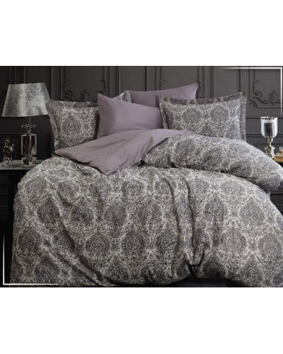 Постельное белье Dantela Carolina antrasit жаккард евро