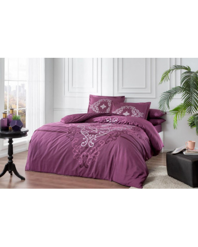 Постельное белье Tac Miura Murdum сатин Deluxe евро