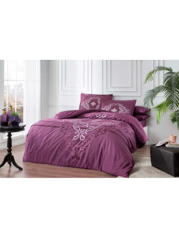 Постельное белье Tac Miura Murdum сатин Deluxe евро