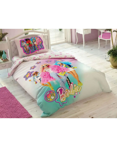 Подростковое постельное белье Tac Disney Barbie Extra Lamba hed ранфорс полуторное