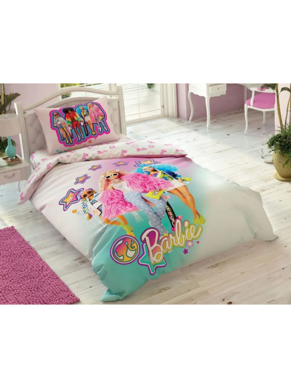 Подростковое постельное белье Tac Disney Barbie Extra Lamba hed ранфорс полуторное