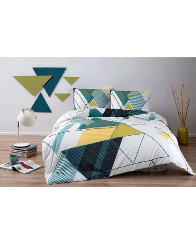 Постельное белье Tac Capel petrol ранфорс полуторное